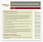 African Americans and Kidney Disease (Fact Sheet)