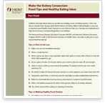 Make the Kidney Connection Food Tips and Healthy Eating Ideas (Fact Sheet)